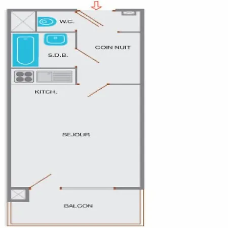 Centre, 2 Pieces + Mezzanine, Balcon, Ascenseur, 6 Couchages - Fr-1-241-59 Apartment *